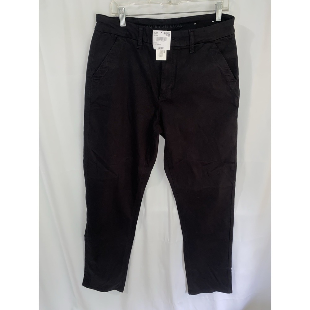 NWT American Eagle Next Level Stretch Skinny Jeggings Women's 12 X-Long Black
